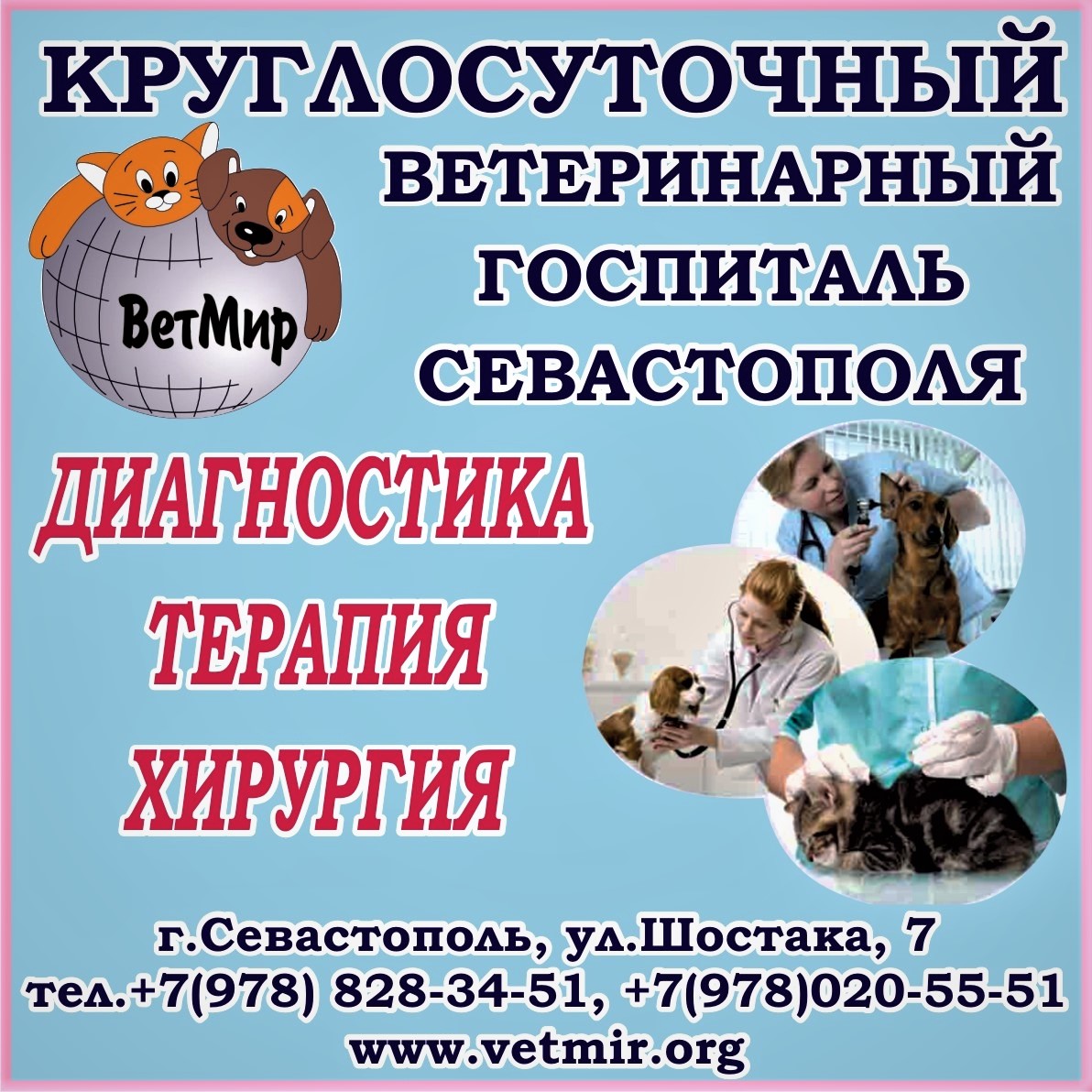 Ветеринарка круглосуточно